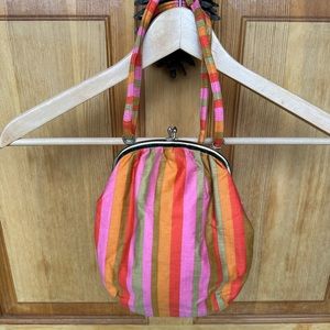 Retro Pink Striped purse